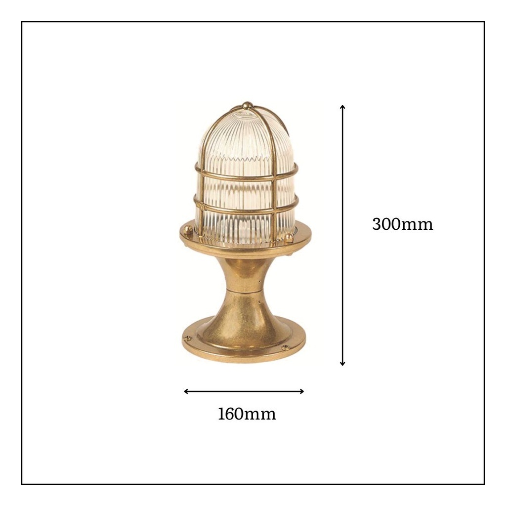 Ebro Outdoor Pedestal Light - 300mm Height