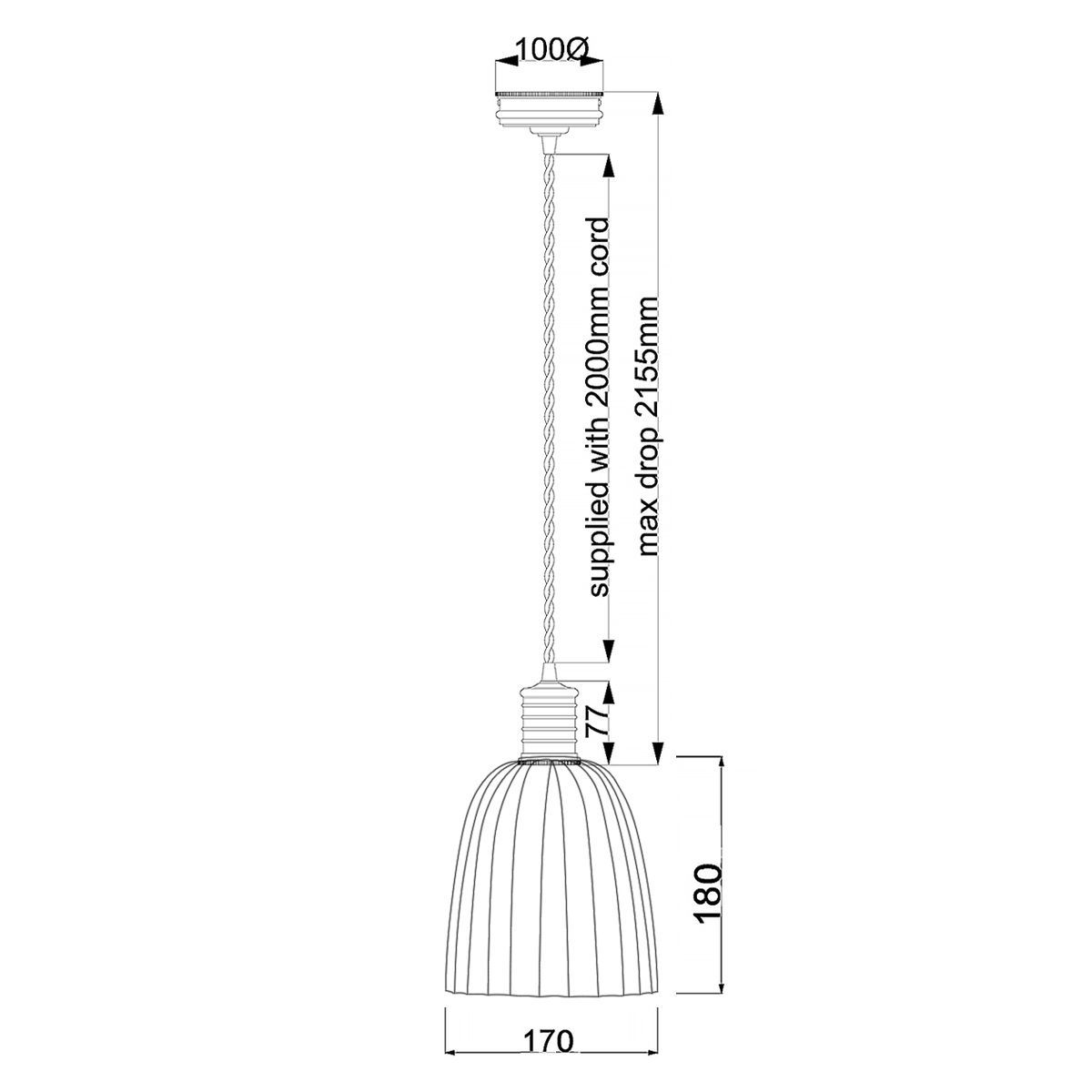 Douille Pendant Light
