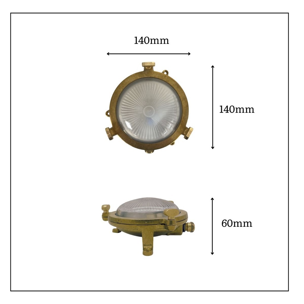 Porto Outdoor Wall Light - 140mm Diameter