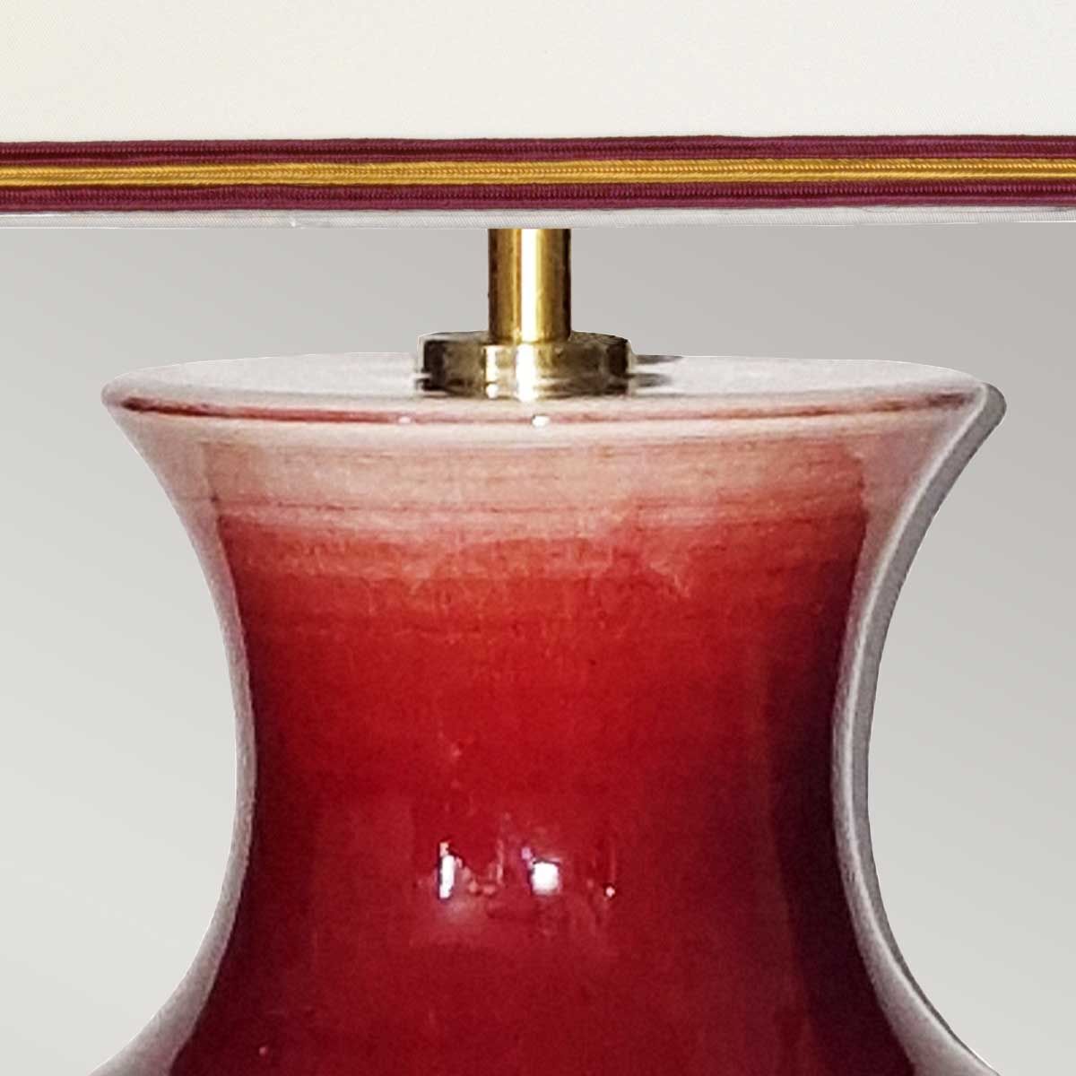 Oxblood Table Lamp