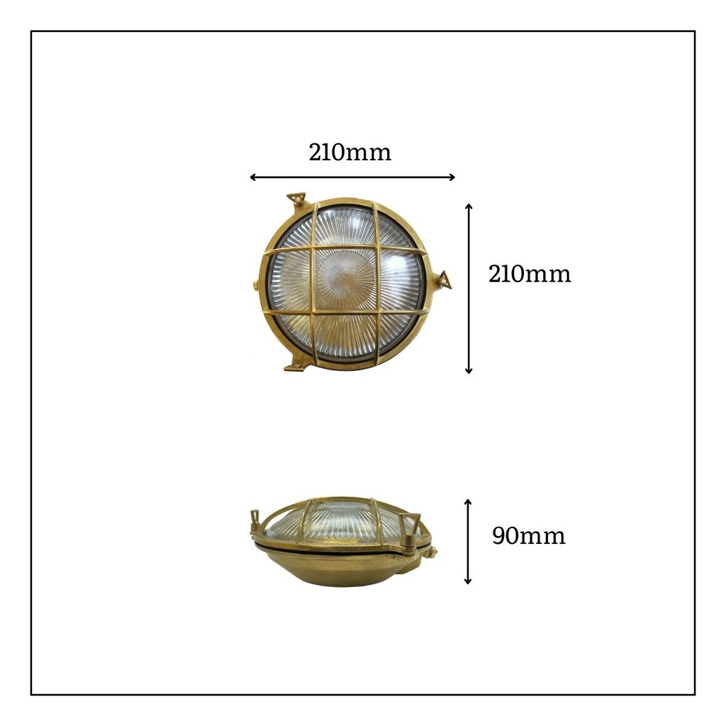 Porto Outdoor Wall Light - 210mm Diameter