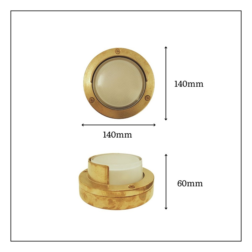 Orva Outdoor Wall Light No Bars - 140mm Diameter