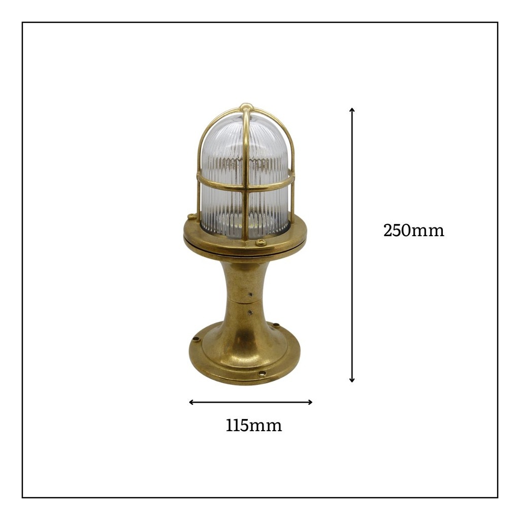 Ebro Outdoor Pedestal Light - 250mm Height