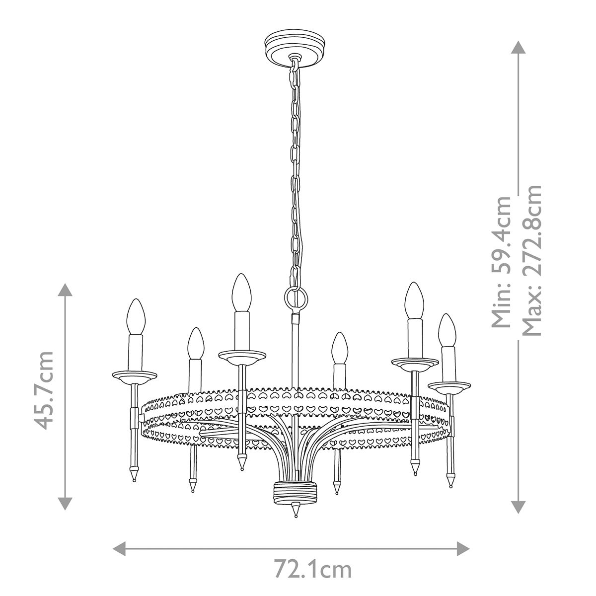 Crown Pendant Light