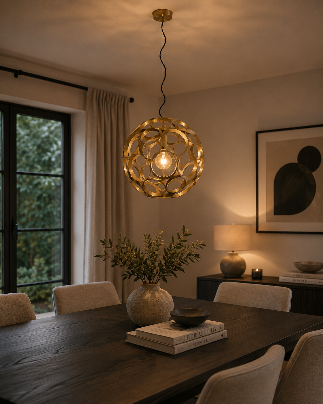 Hannelore Ceiling Pendant Light - 400mm Diameter