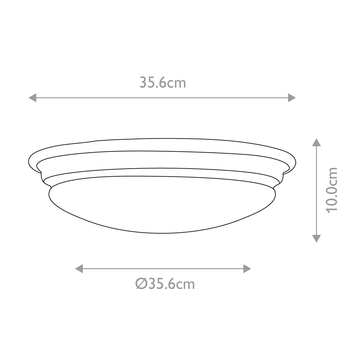 Brompton Flush Ceiling Light