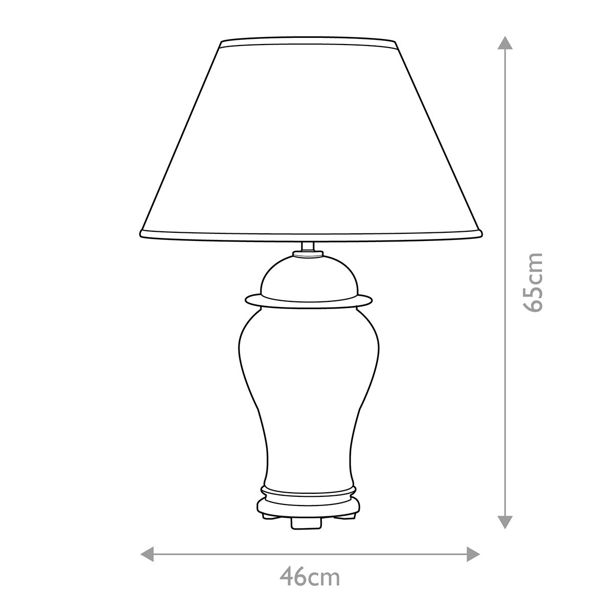 Oxblood Table Lamp