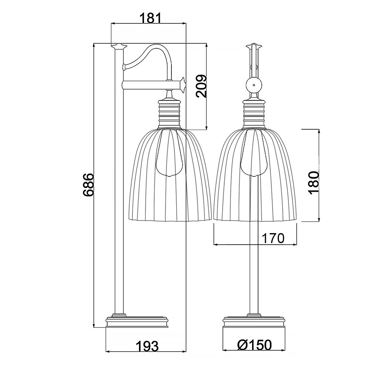 Douille Table Lamp