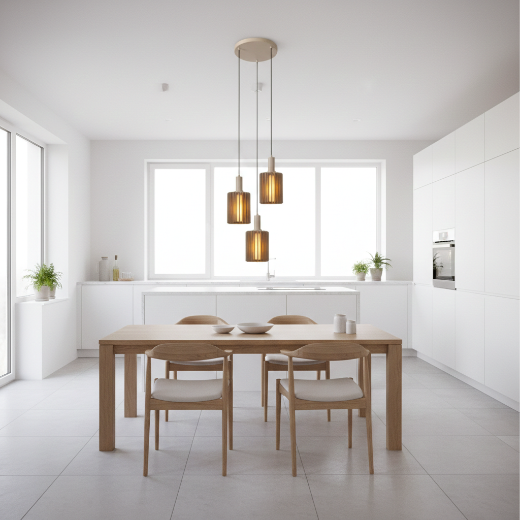 Lambres Ceiling Multi Pendant Light - Circular 3 Drop