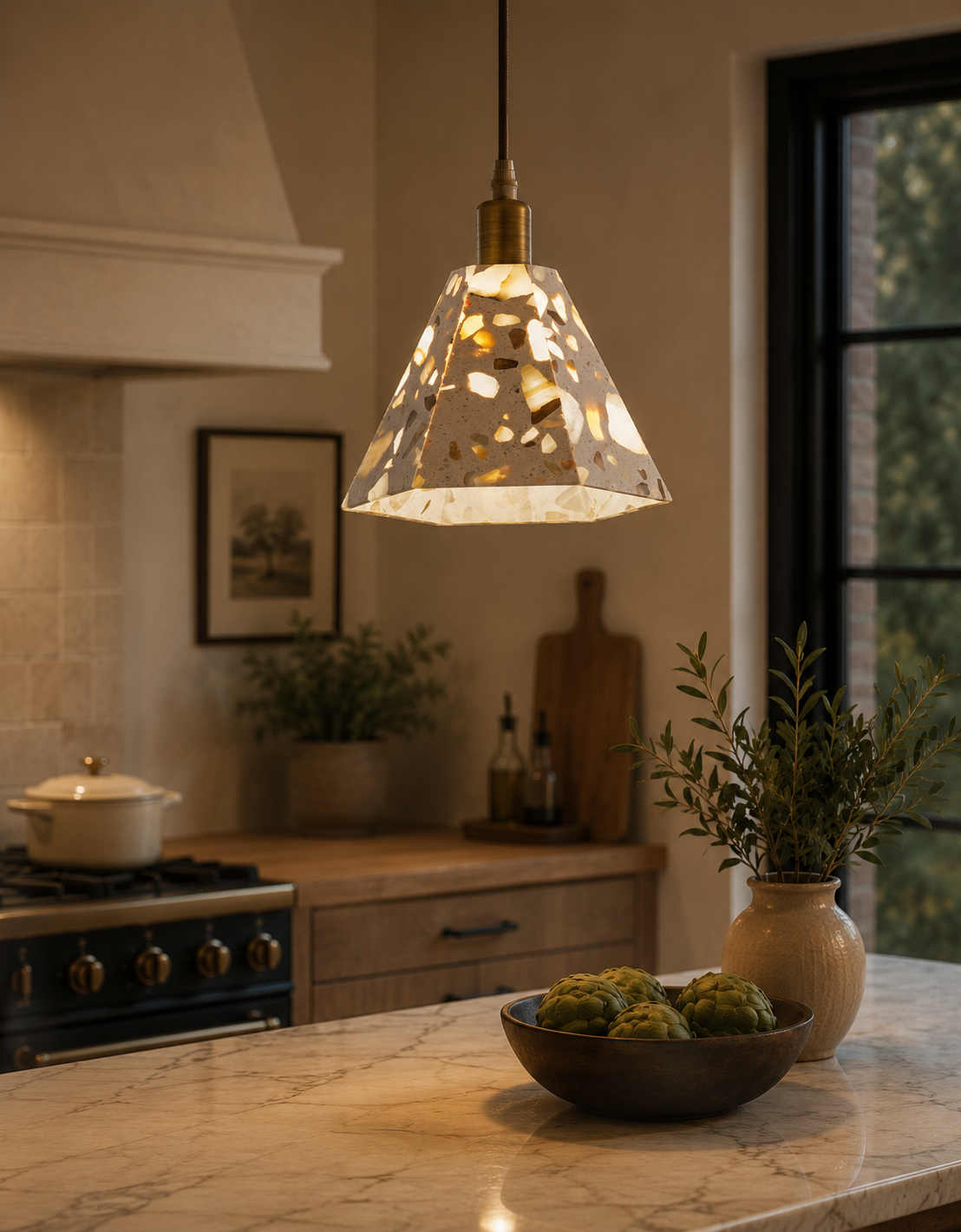Tessera Hexagon Pendant
