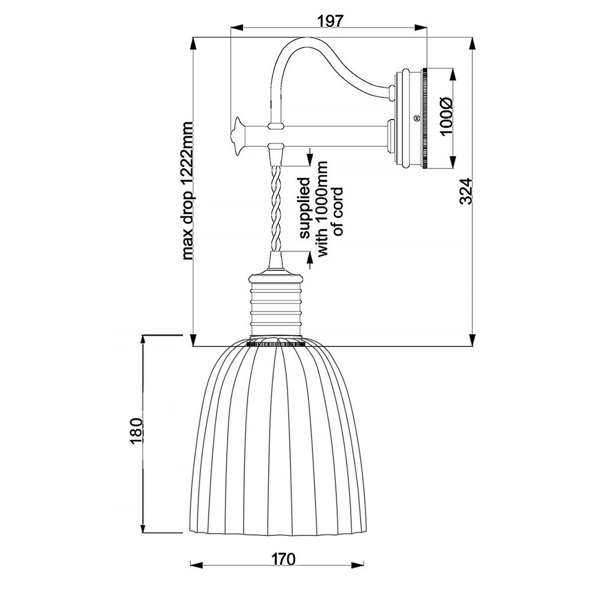 Douille Wall Light