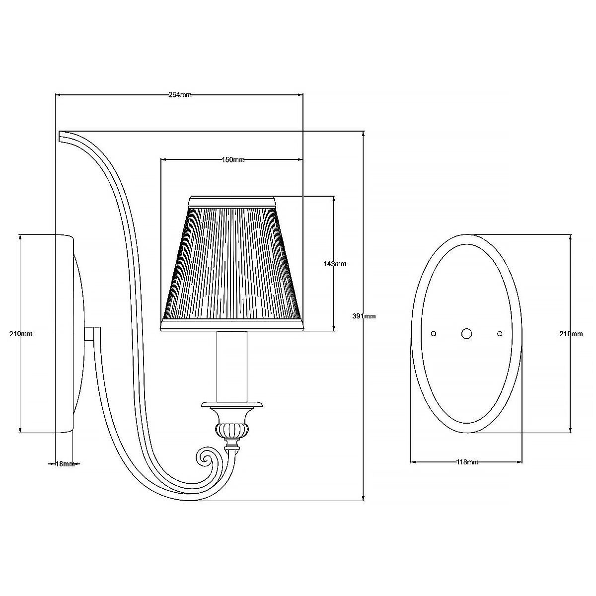 Abbey Wall Light