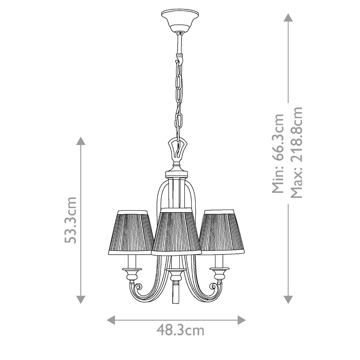 Abbey Pendant Light - 3 Shade