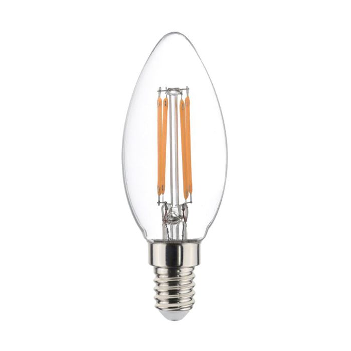 Filament Candle Lamp, E14, Dimmable, 4.5W, 2700K