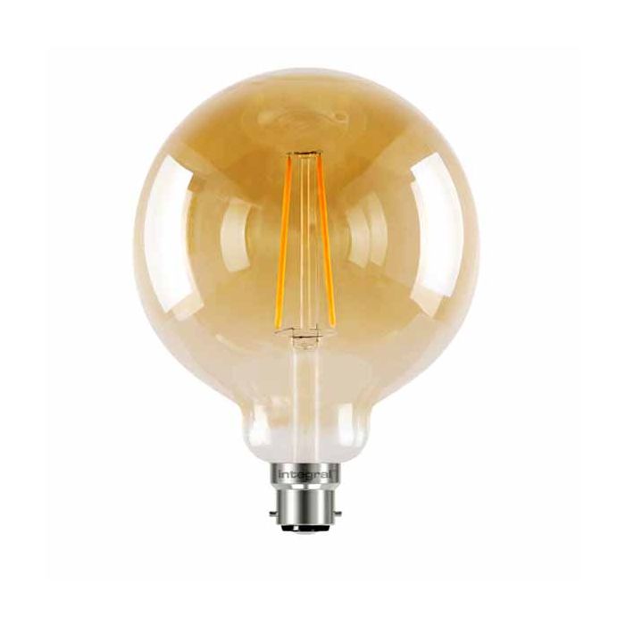125mm Globe Filament Lamp, B22, Dimmable, 5W, 1800K