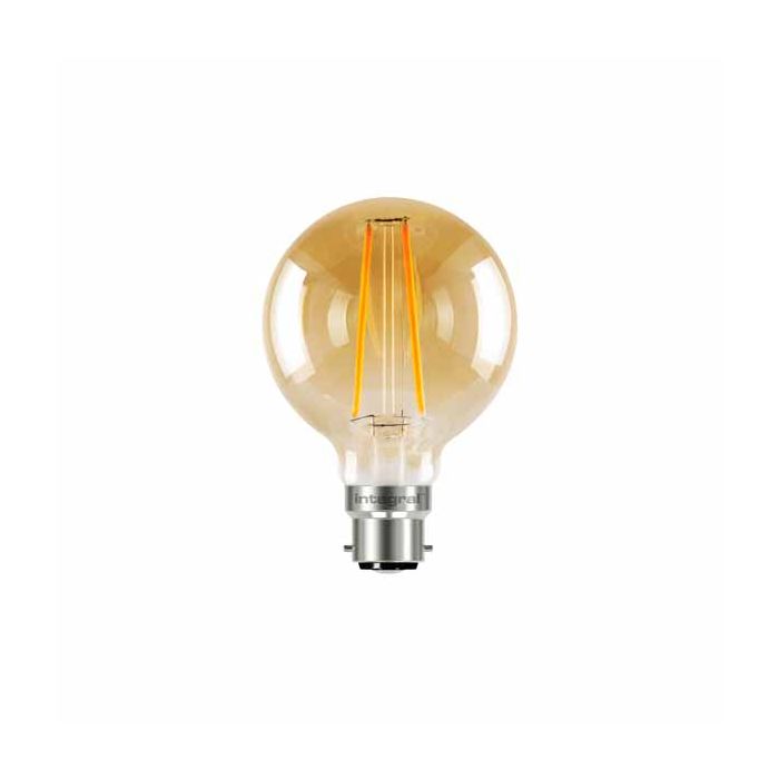 80mm Globe Filament Lamp, B22, Dimmable, 5W, 1800K