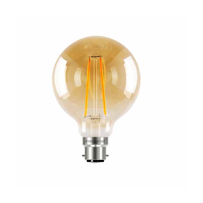 95mm Globe Filament Lamp, B22, Dimmable, 5W, 1800K