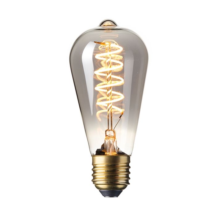Squirrel Cage Spiral Filament Lamp, E27, Dimmable, 4W, 2100K