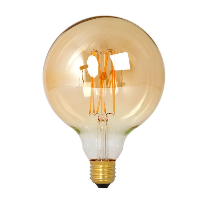 Calex 120mm Globe Filament Lamp, E27, Dimmable, 4W, 2100K