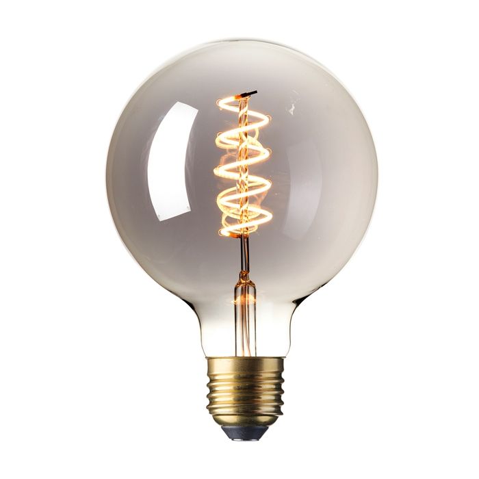 Calex 120mm Globe Filament Lamp, E27, Dimmable, 4W, 1800K