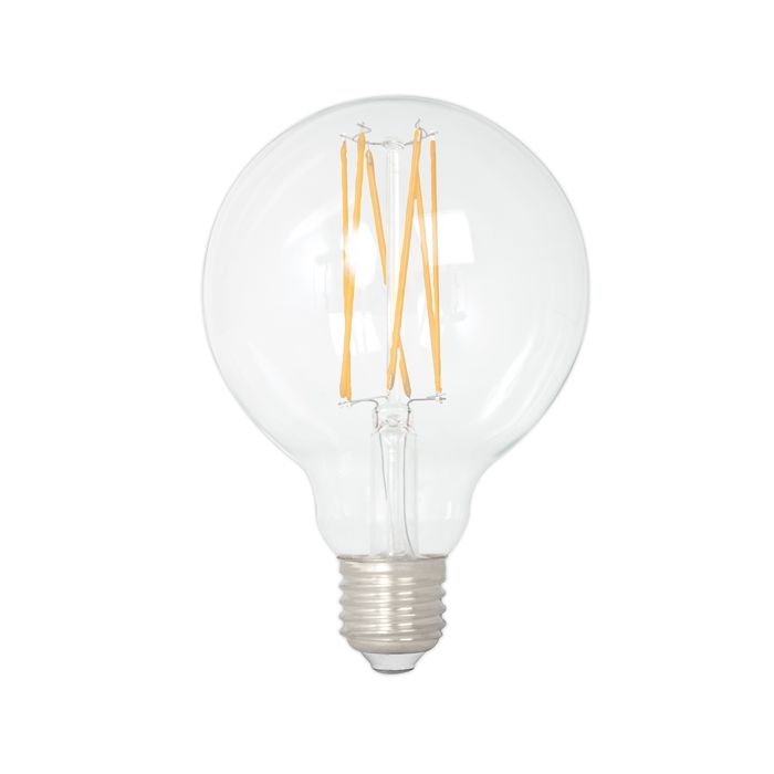 Calex 80mm Globe Filament Lamp, E27, Dimmable, 4W, 2100K