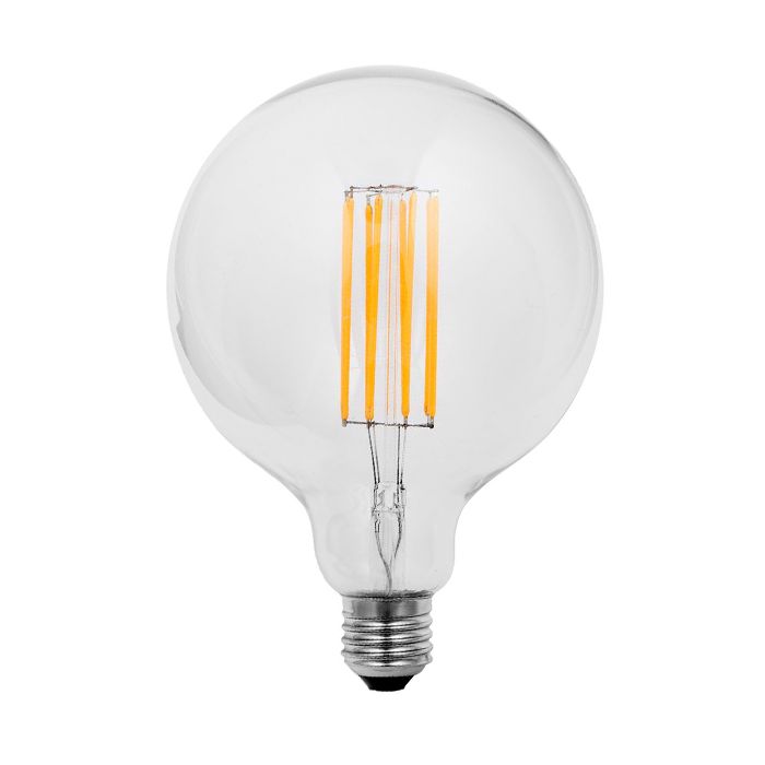 120mm Globe Filament Lamp, E27, Non-Dimmable, 8W, 2200K