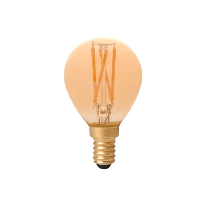 Vintage Golf Ball Filament Lamp, E14, Dimmable, 3.5W, 2100K