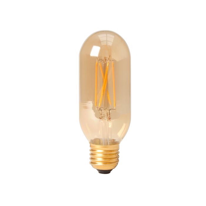 Calex Short Tubular Filament Lamp, E27, Dimmable, 4W, 2100K