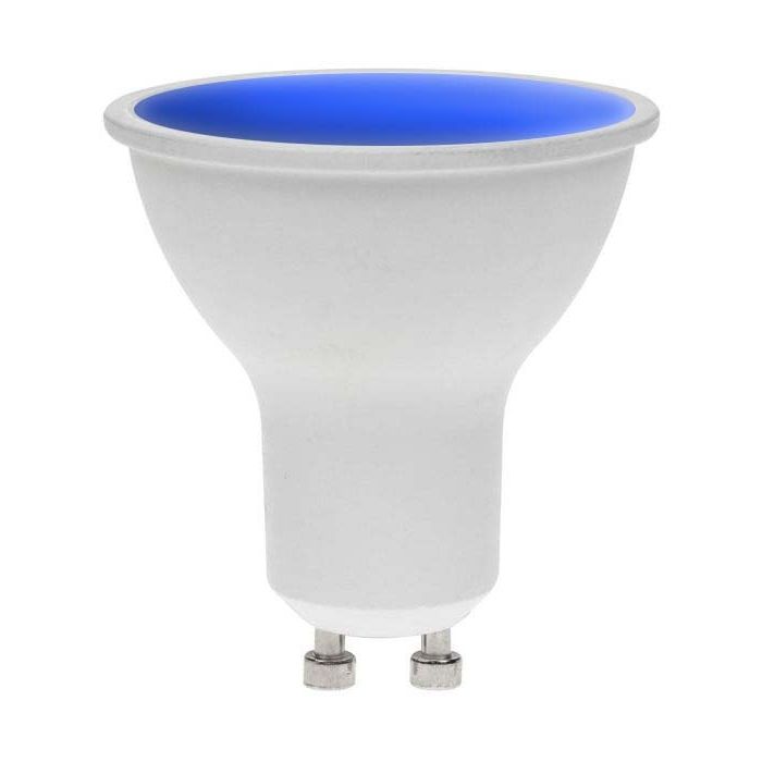 Blue GU10 Lamp, GU10, Dimmable, 7W, N/A