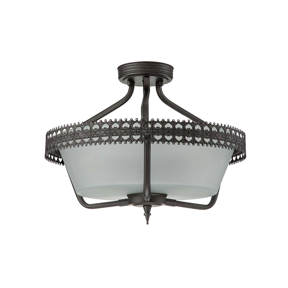 Crown Flush Ceiling Light