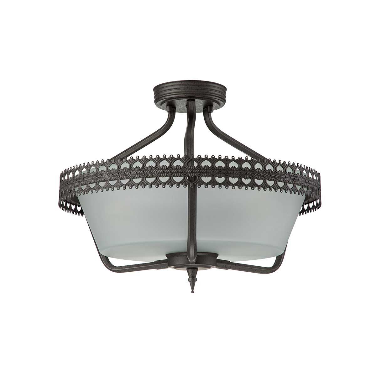 Crown Flush Ceiling Light