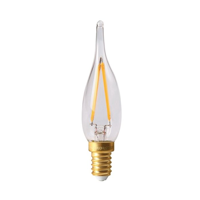 Girard Sudron Flame Tip Filament Lamp, E14, Dimmable, 4W, 2700K