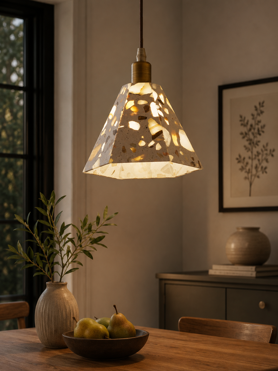 Tessera Hexagon Pendant