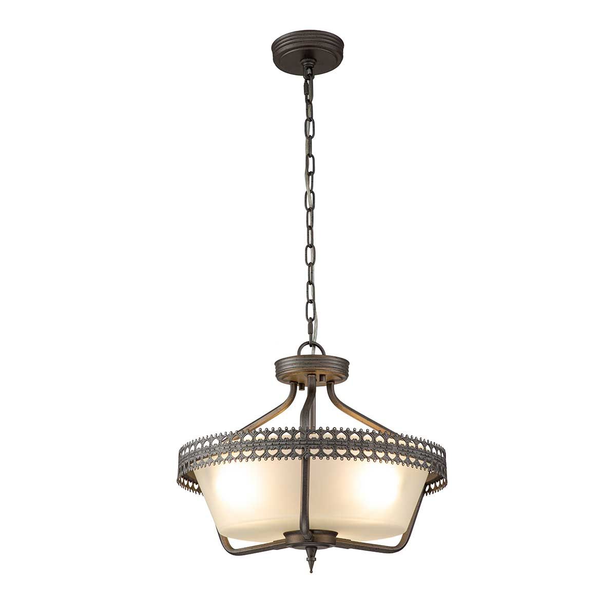 Crown Flush Ceiling Light