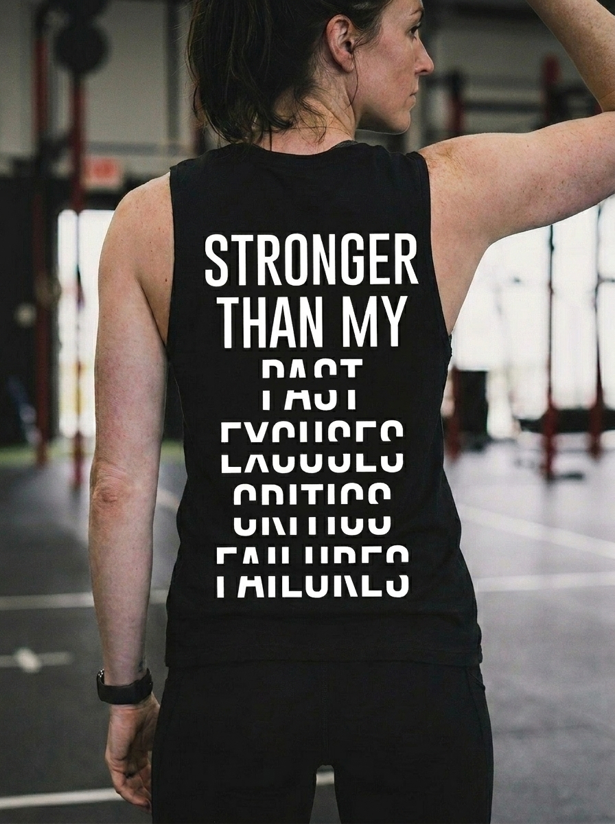 Stronger Than My Past Printed Women's Vest