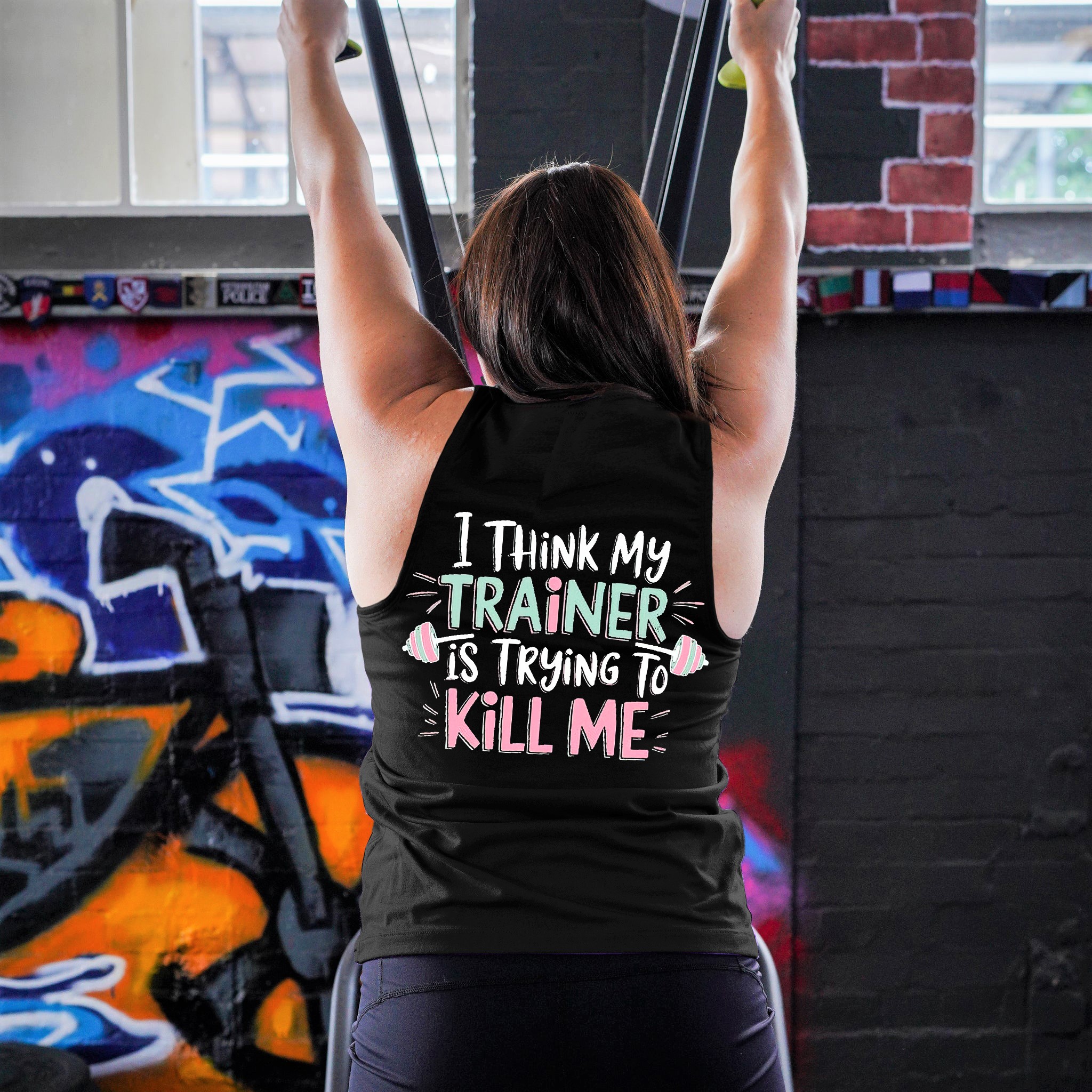 I Think My Trainer Is Trying To Kill Me Printed Women's Vest