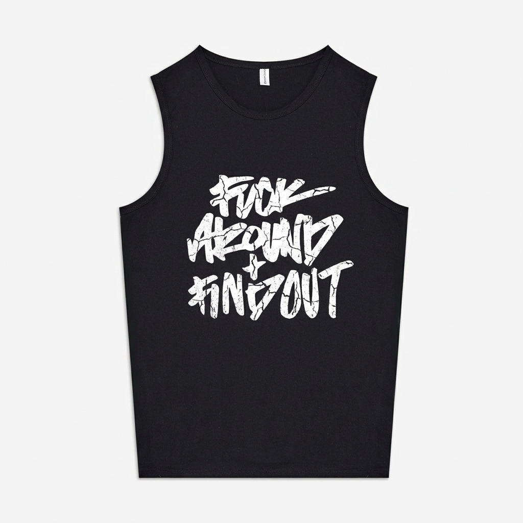 Fuck Around And Find Out Print Women's Vest