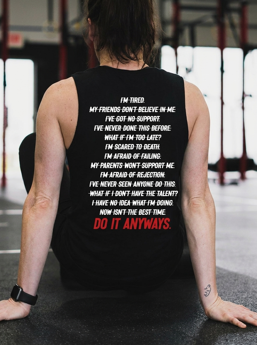 Do It Anyways Printed Women's Vest
