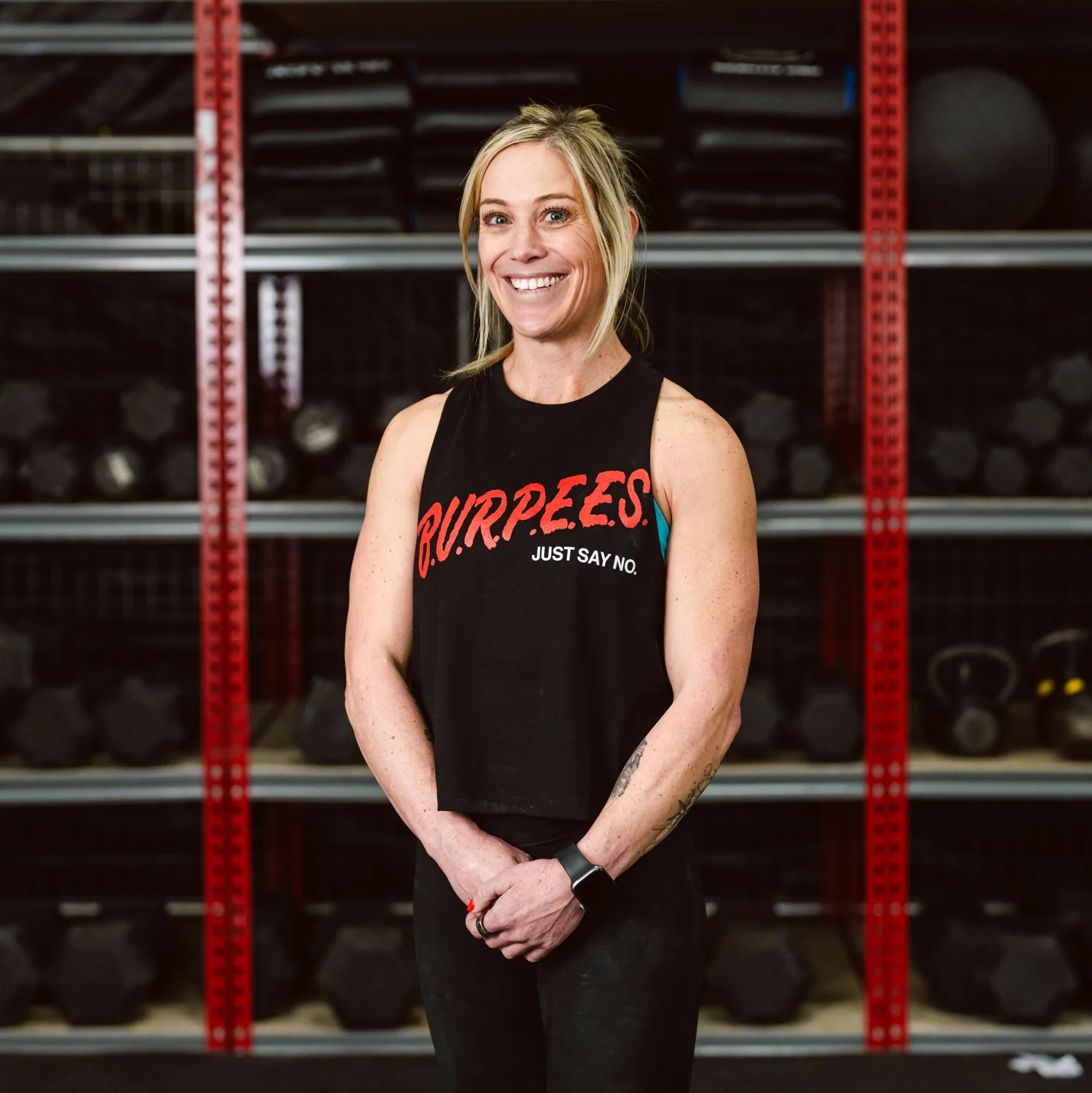 Burpees Just Say No Print Women's Vest