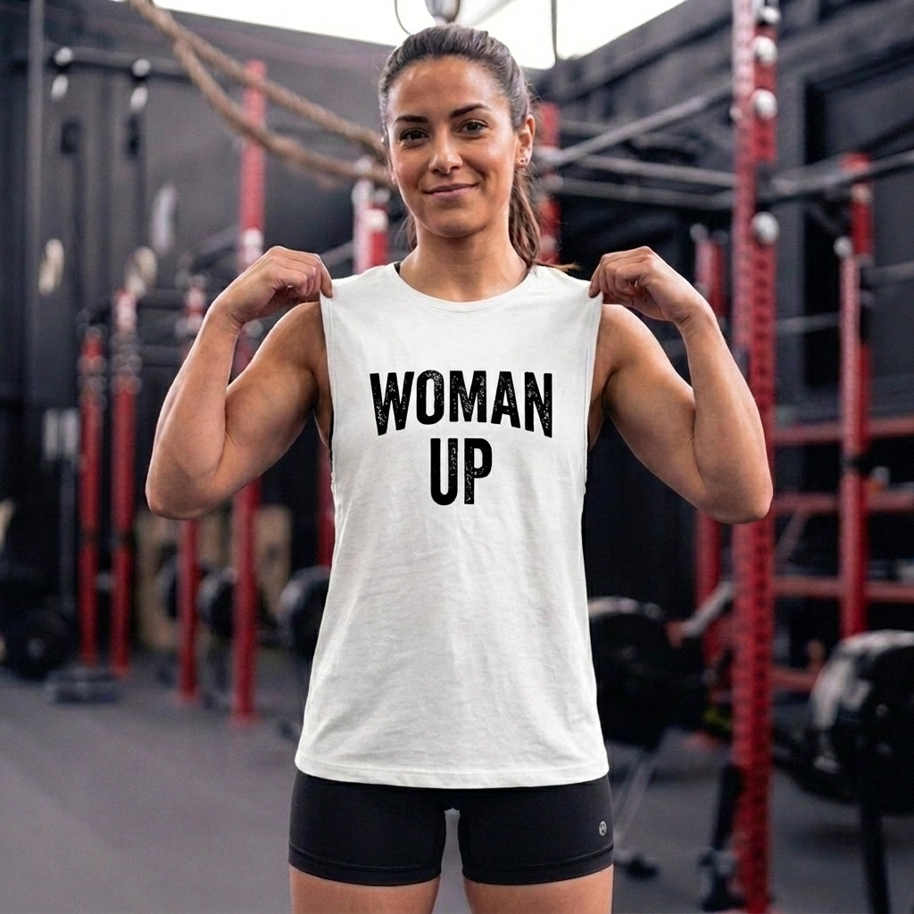 Woman Up Printed Women's Vest