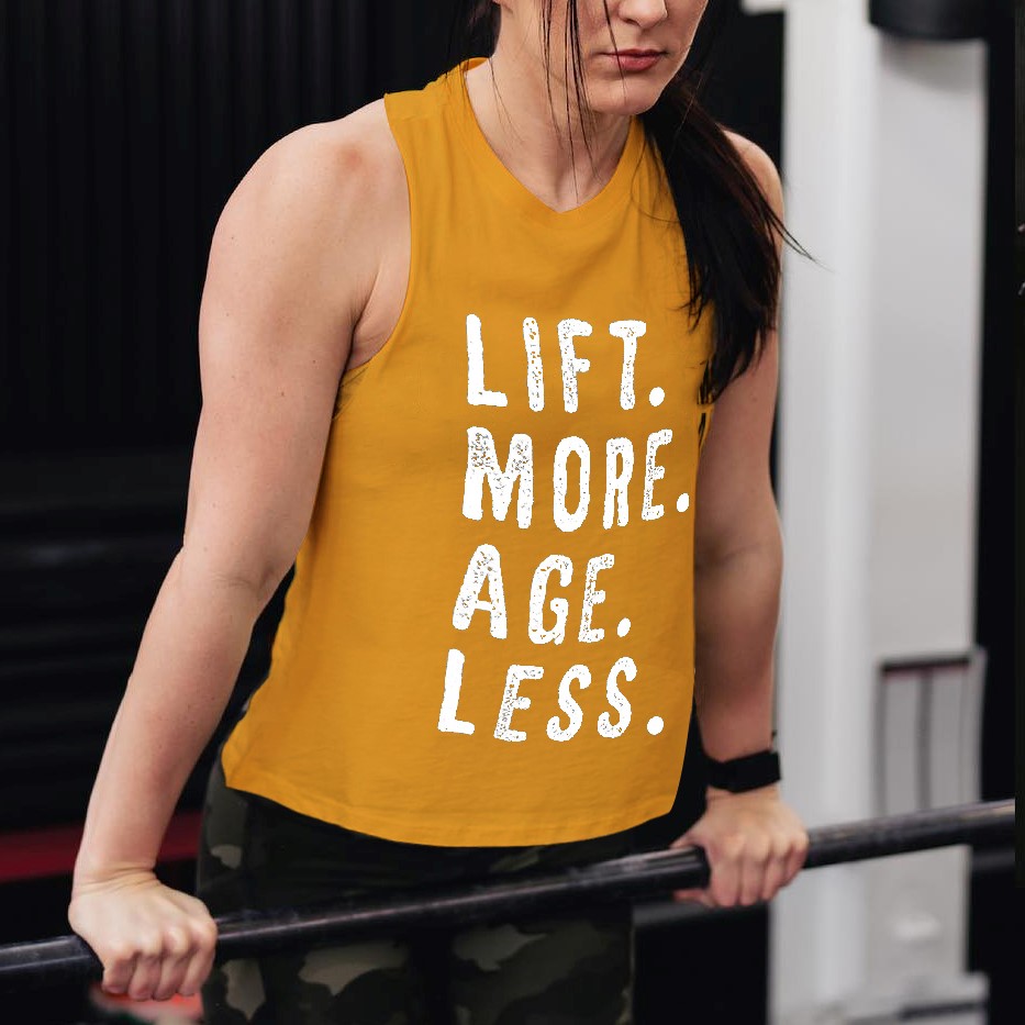 LIFT MORE AGE LESS Print Women's Vest