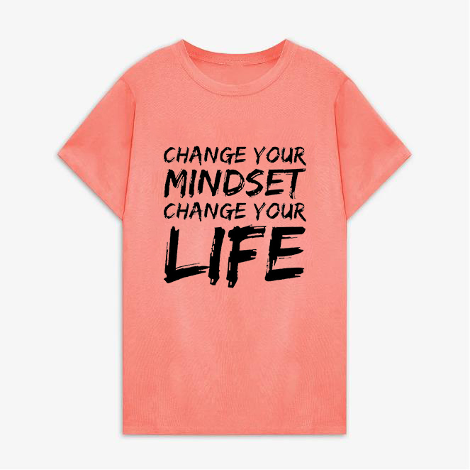 Change Your Mindset Change Your Life Print Women's T-shirt