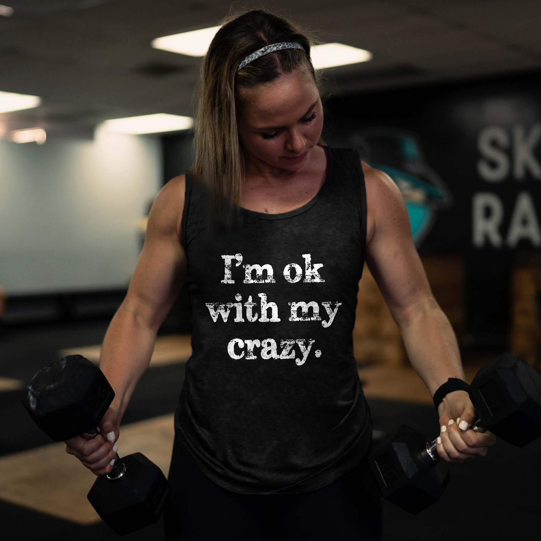 I'm Ok With With My Crazy Printed Women's Vest