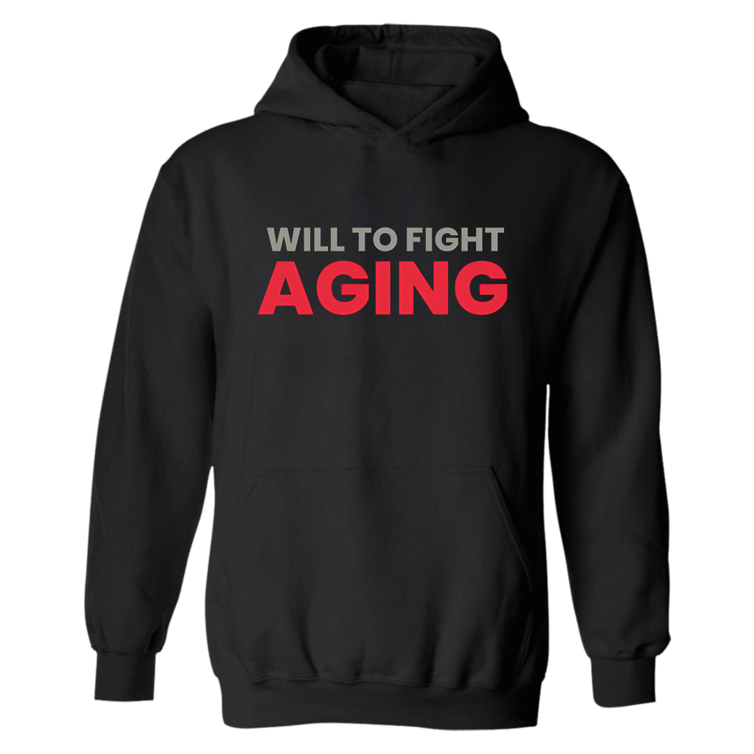 Will To Fight Aging Printed Women's Hoodie-traneing