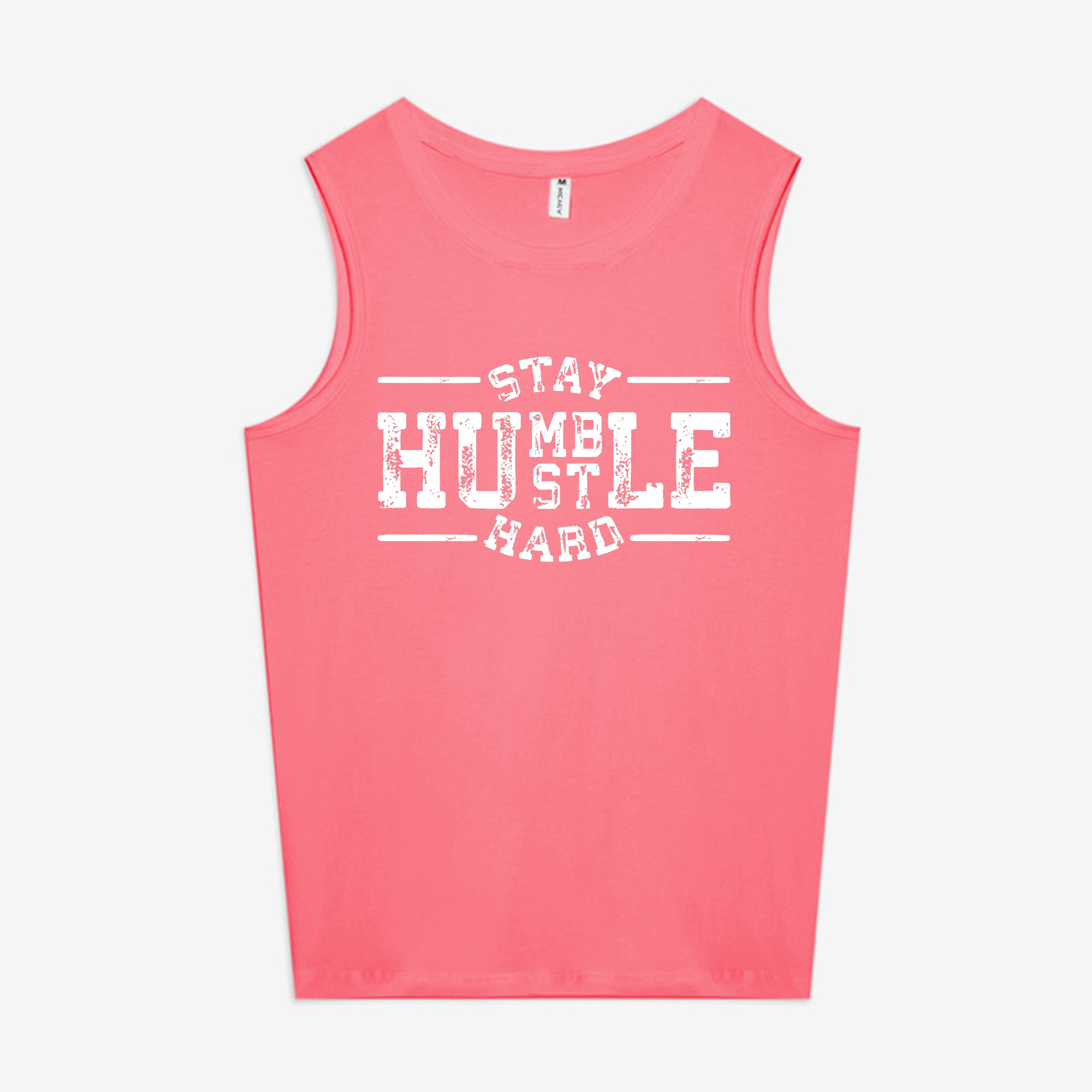 Stay Humble Hustle Hard Printed Women's Vest