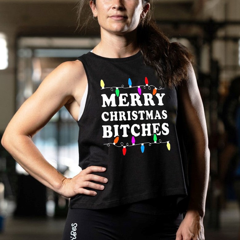 Merry Christmas Printed Women's Vest