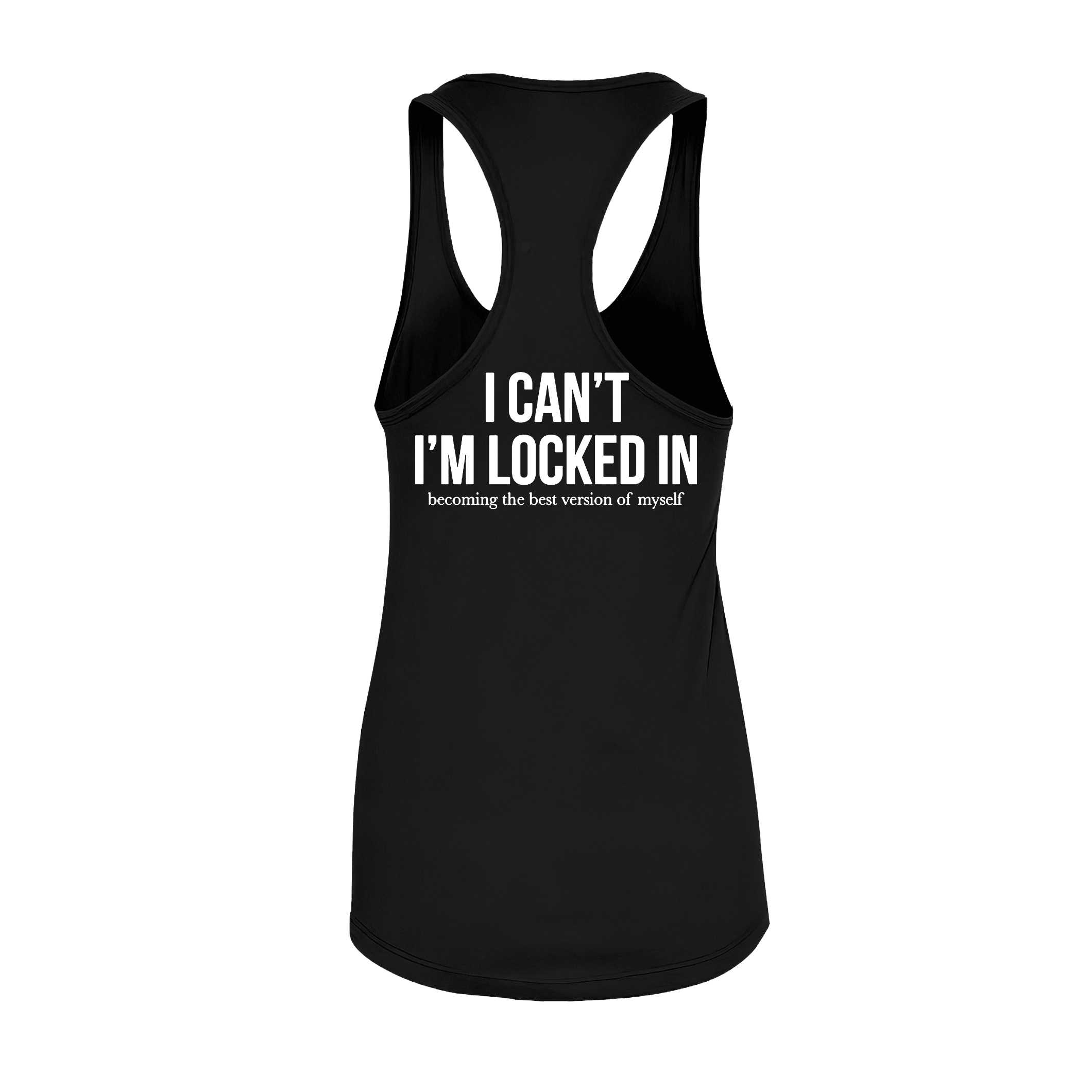 I Can't I'm Locked In Printed Women's Tank Top