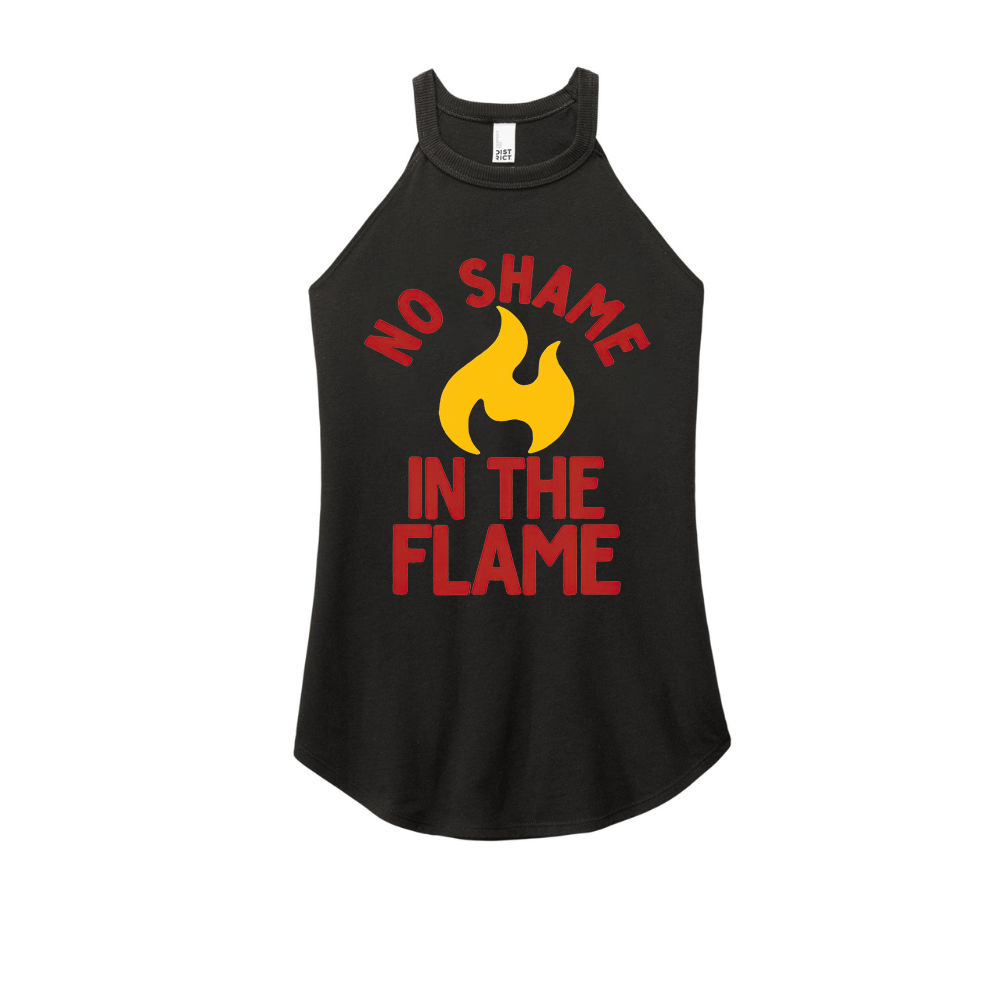 No Shame In The Flame Printed Yoga Tank Tops