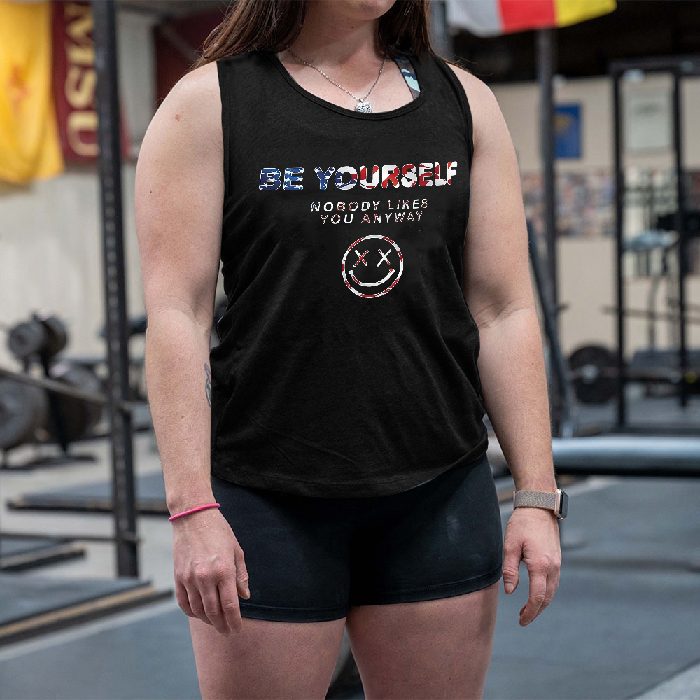 Be Yourself Print Women's Vest