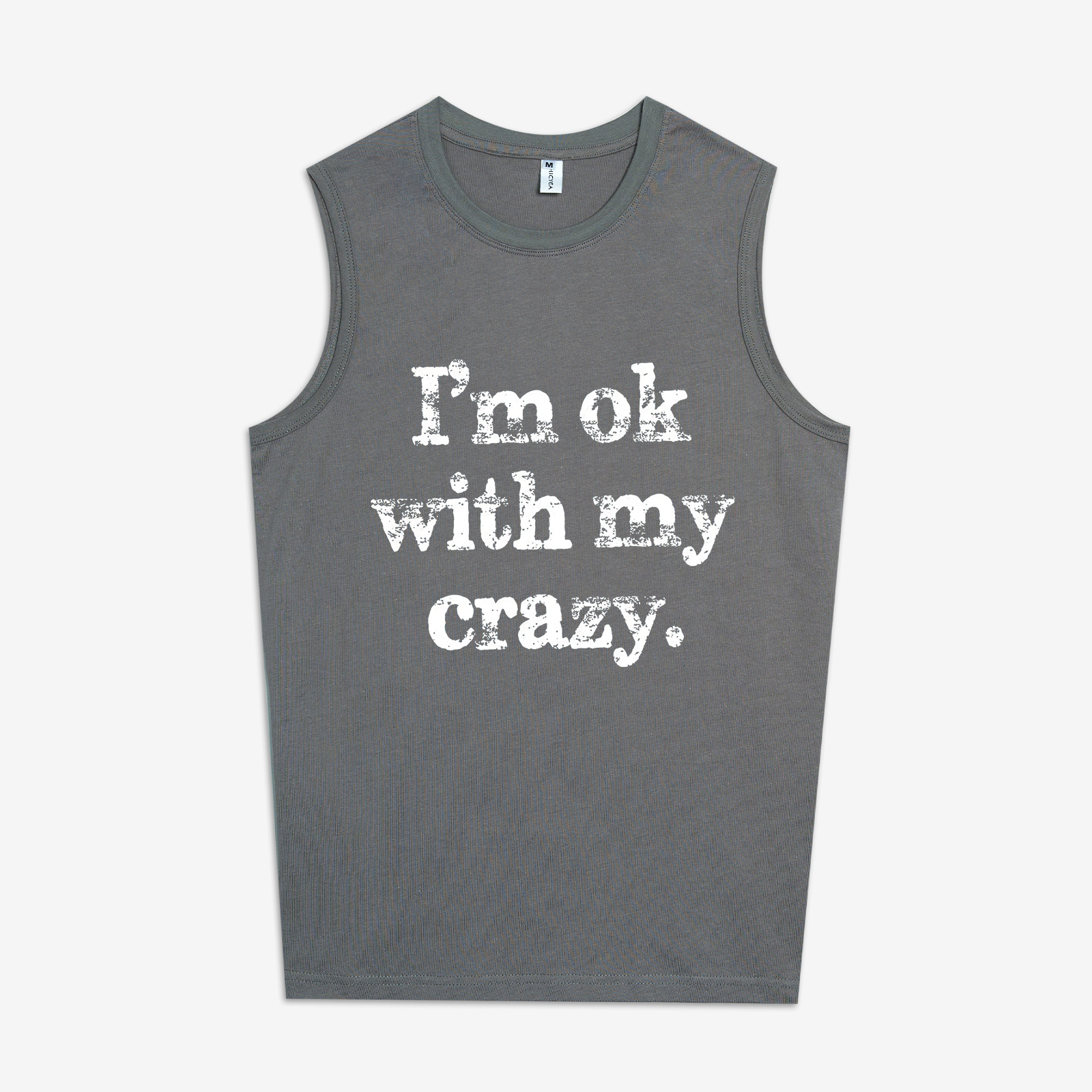 I'm Ok With With My Crazy Printed Women's Vest